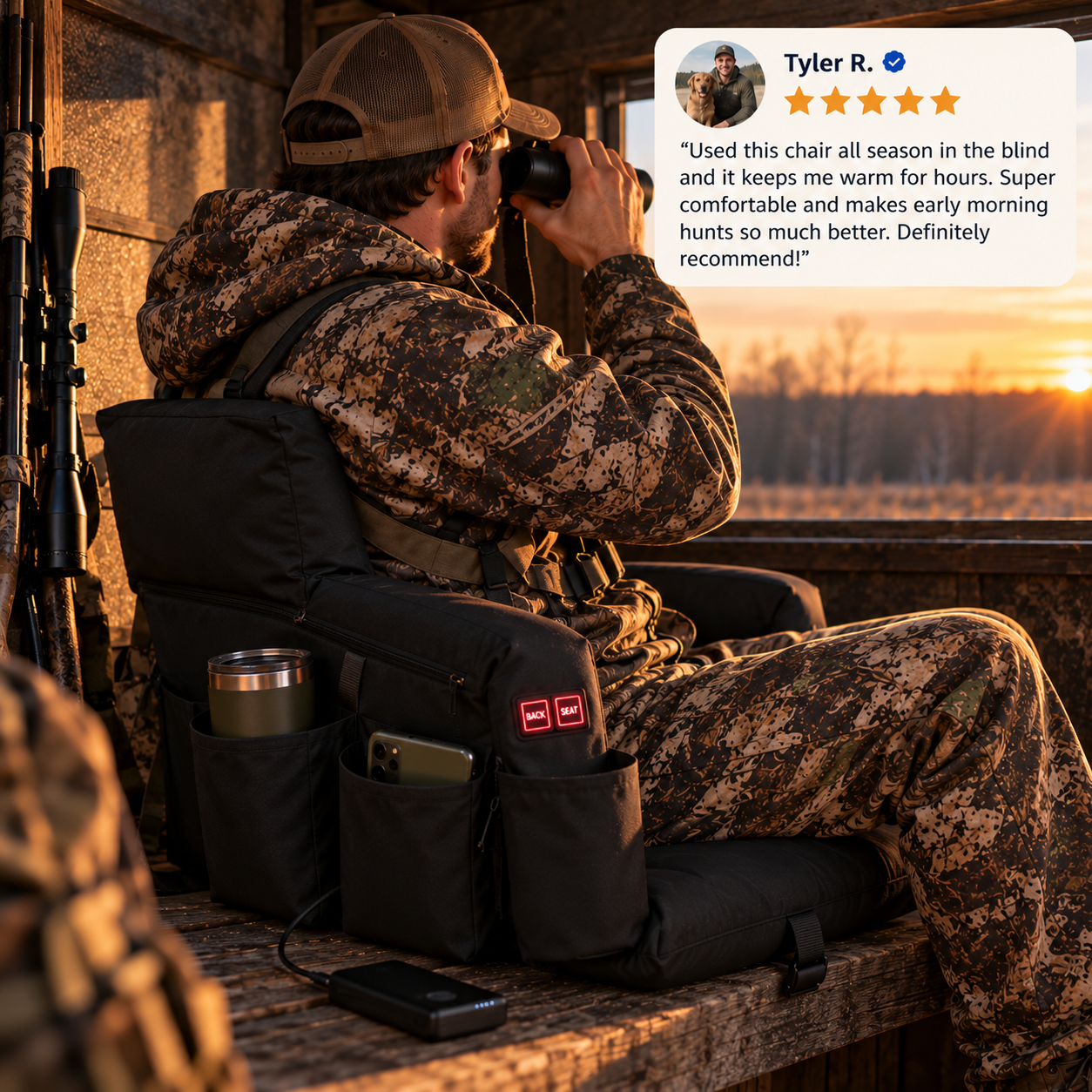 Toasty Tush™ Portable Heated Seat